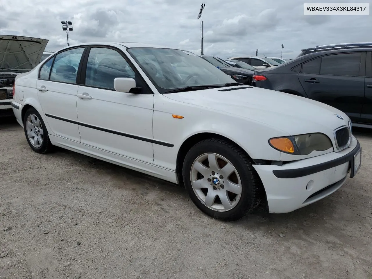 2003 BMW 325 I VIN: WBAEV334X3KL84317 Lot: 75102904