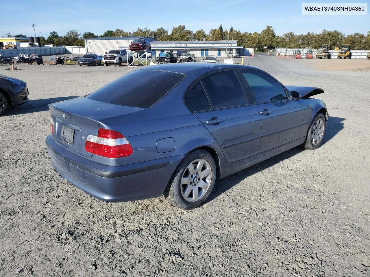 2003 BMW 325 I VIN: WBAET37403NH04360 Lot: 75542814