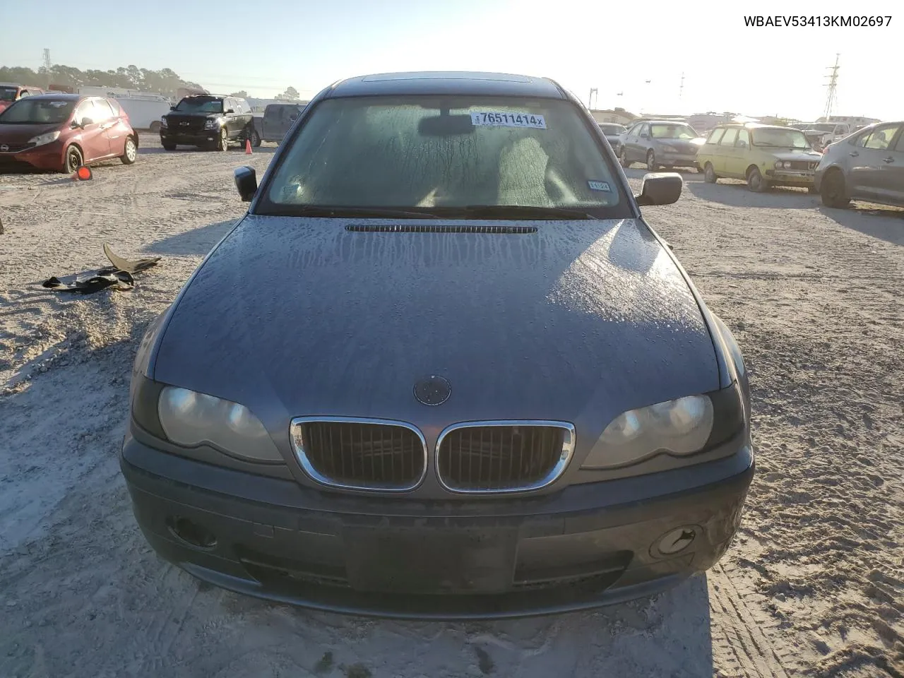 2003 BMW 330 I VIN: WBAEV53413KM02697 Lot: 76511414