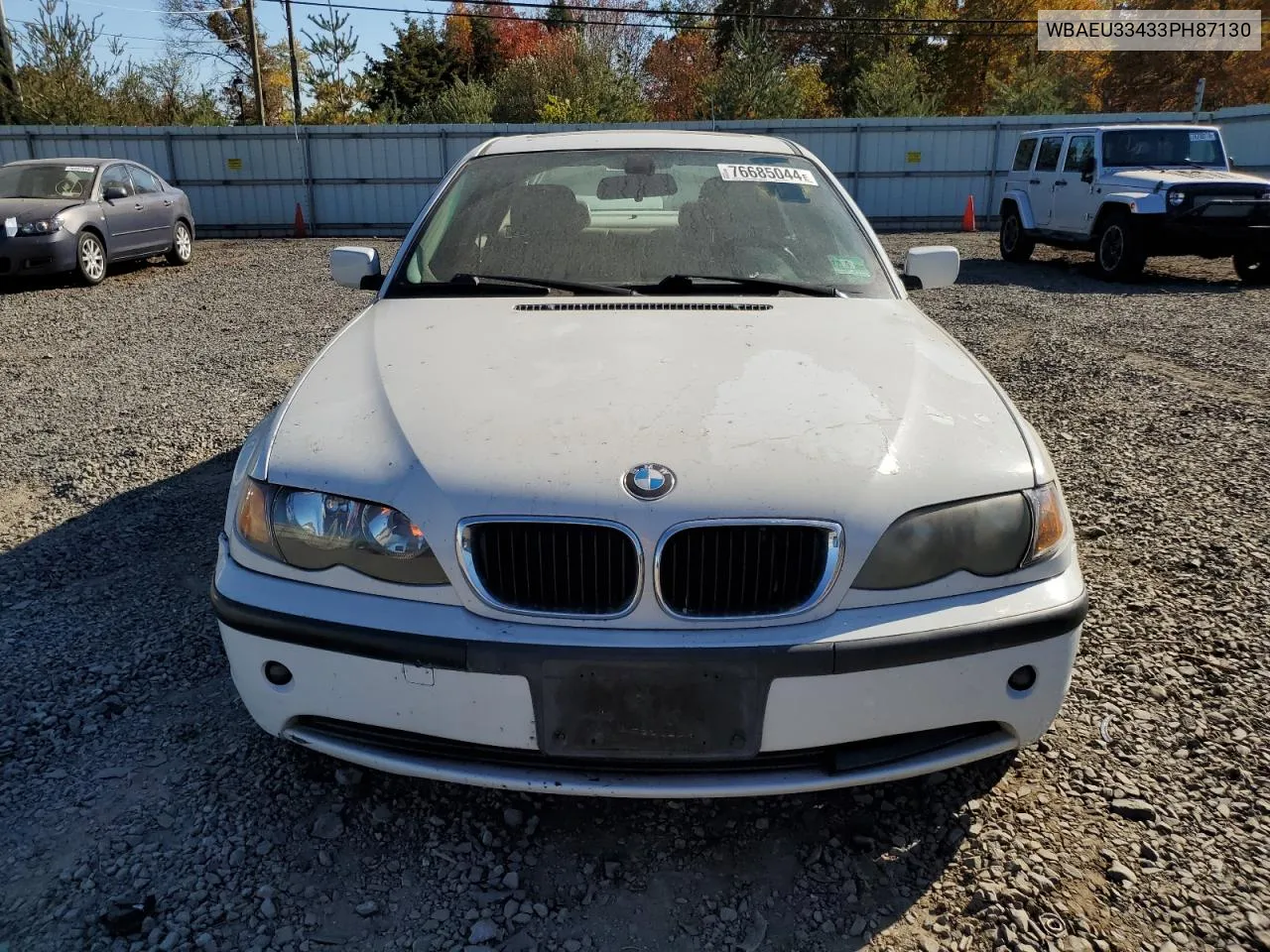 2003 BMW 325 Xi VIN: WBAEU33433PH87130 Lot: 76685044