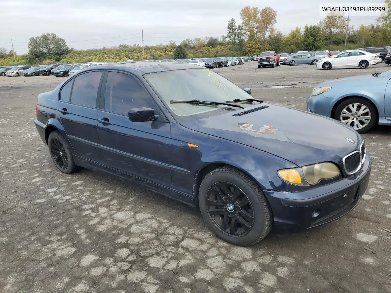 2003 BMW 325 Xi VIN: WBAEU33493PH89299 Lot: 77502324