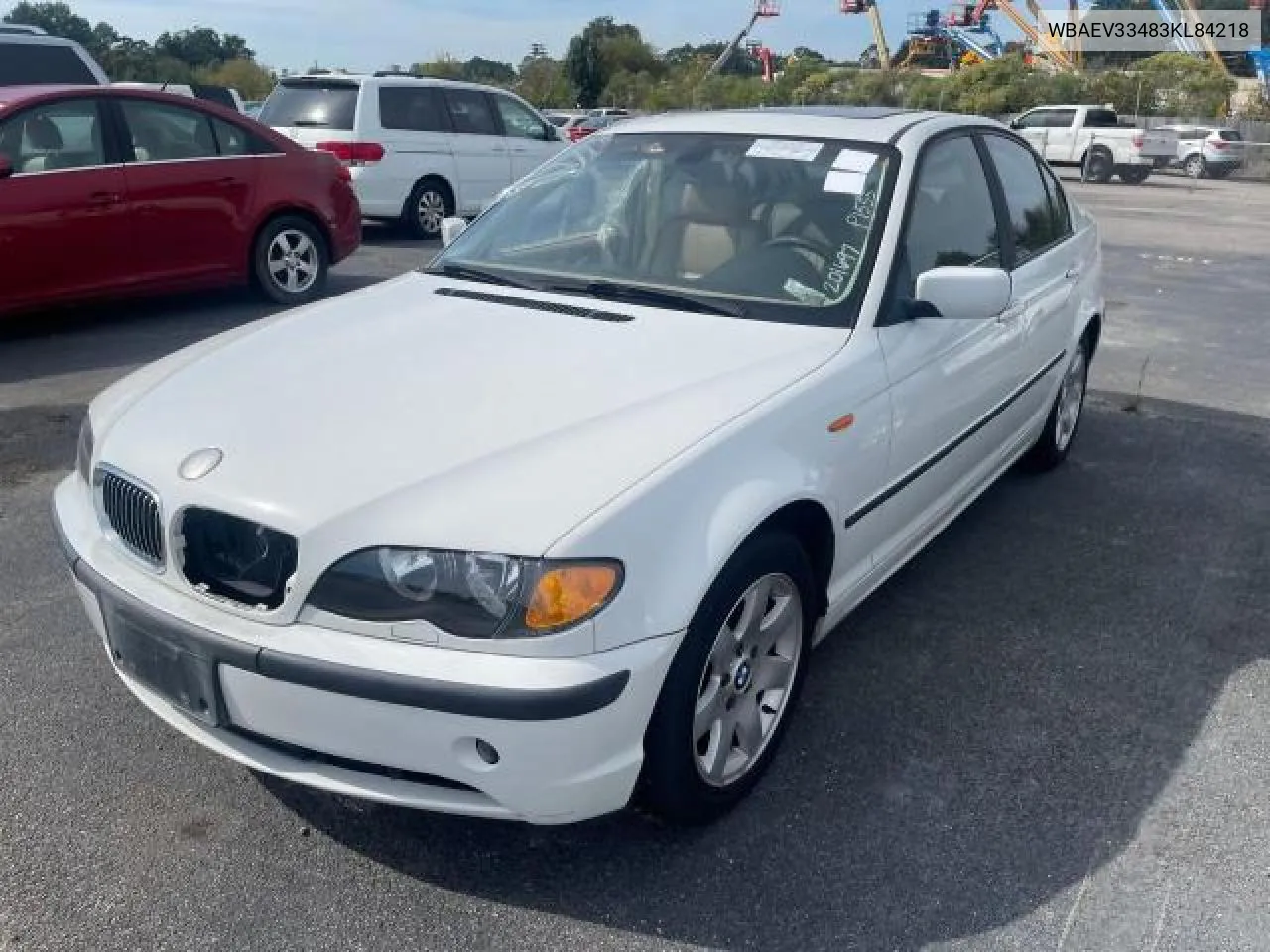 2003 BMW 325 I VIN: WBAEV33483KL84218 Lot: 77914694