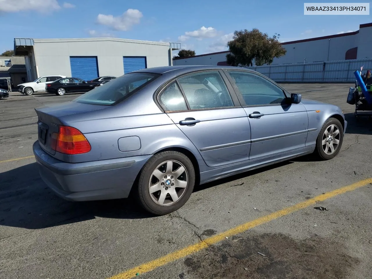 2003 BMW 325 I VIN: WBAAZ33413PH34071 Lot: 78756194