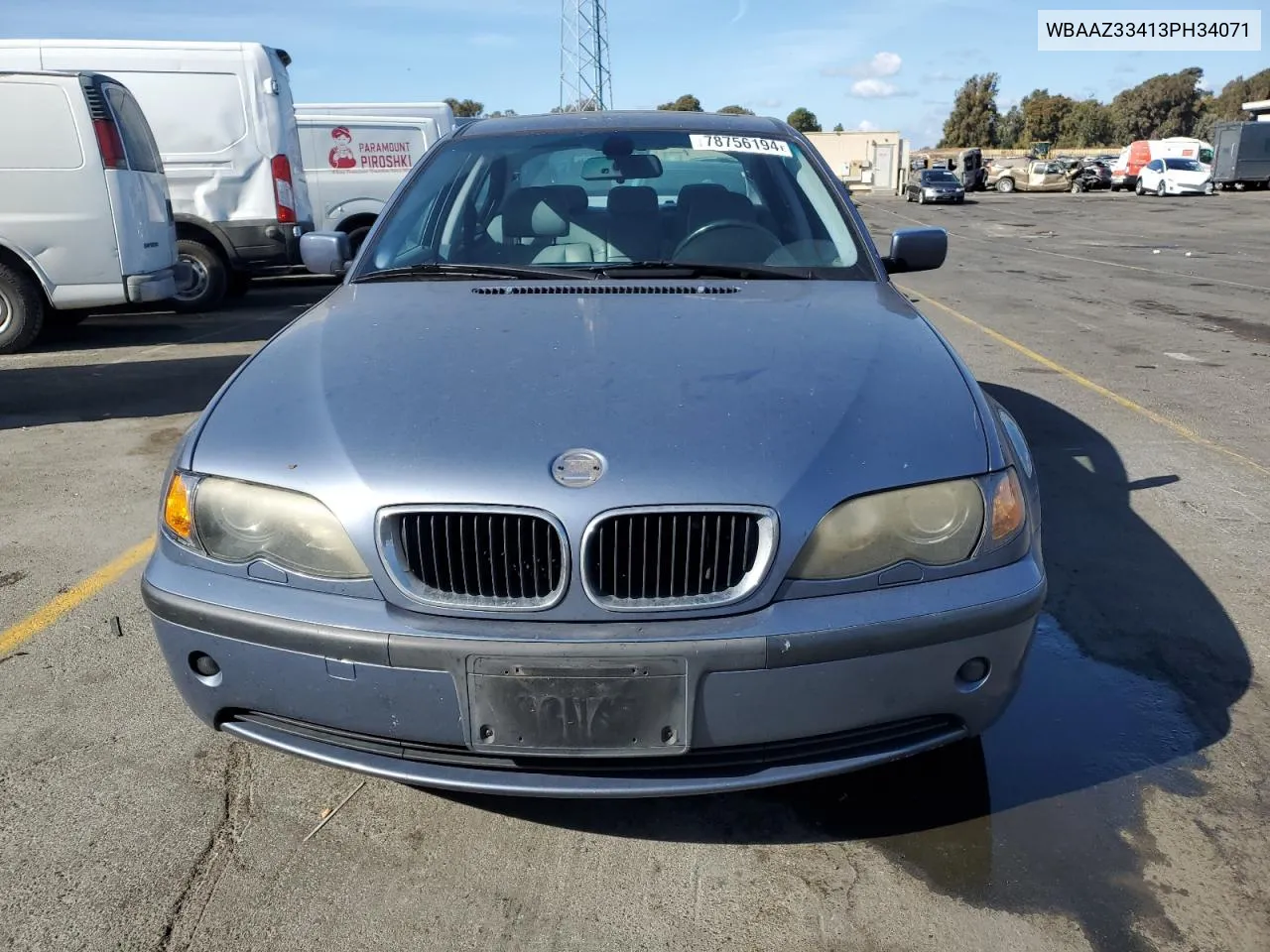 2003 BMW 325 I VIN: WBAAZ33413PH34071 Lot: 78756194