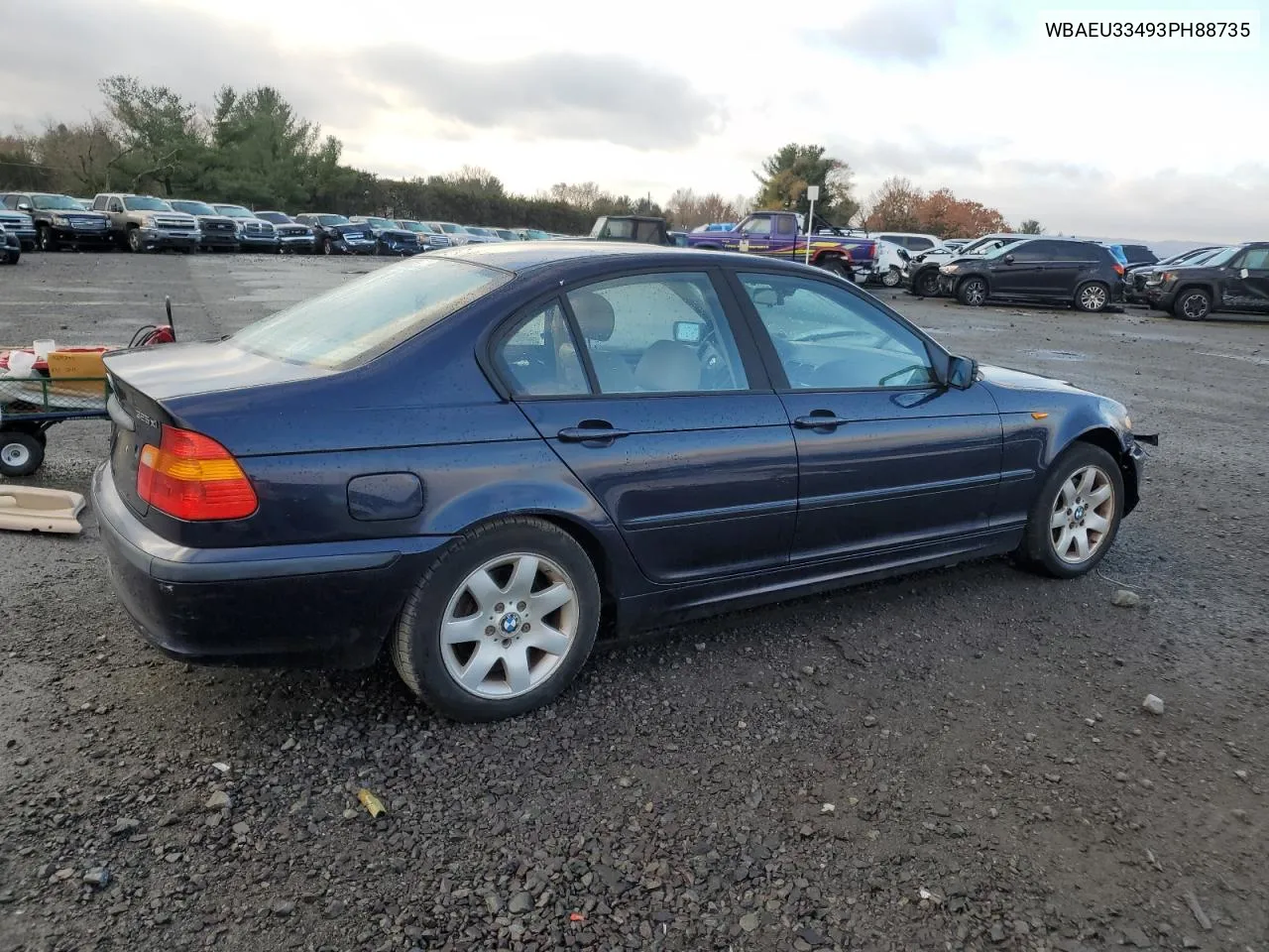 2003 BMW 325 Xi VIN: WBAEU33493PH88735 Lot: 79507884