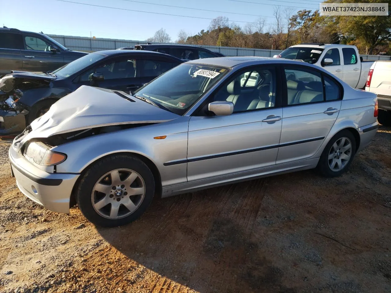 2003 BMW 325 I VIN: WBAET37423NJ38845 Lot: 80937594