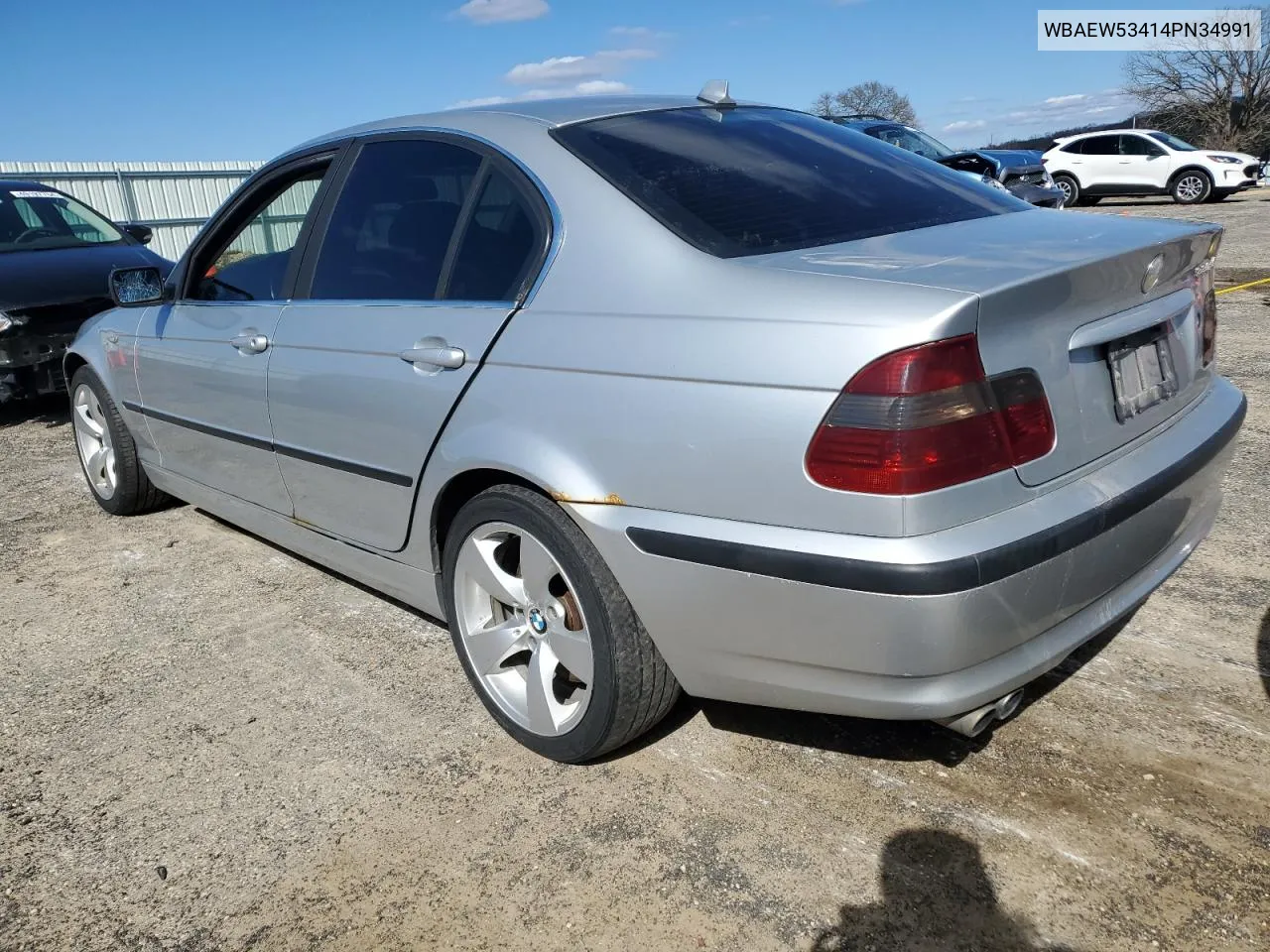 2004 BMW 330 Xi VIN: WBAEW53414PN34991 Lot: 49274124