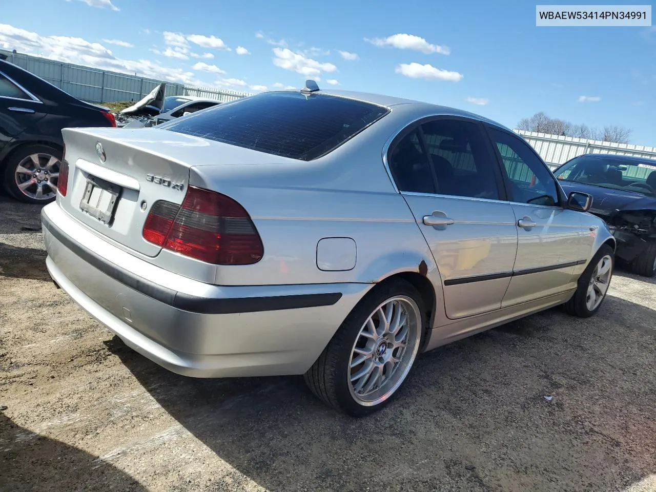 2004 BMW 330 Xi VIN: WBAEW53414PN34991 Lot: 49274124