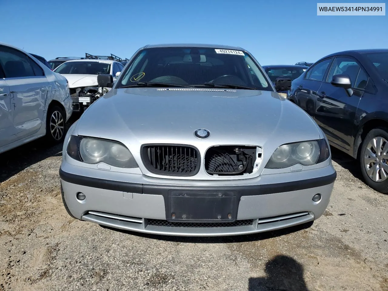 2004 BMW 330 Xi VIN: WBAEW53414PN34991 Lot: 49274124