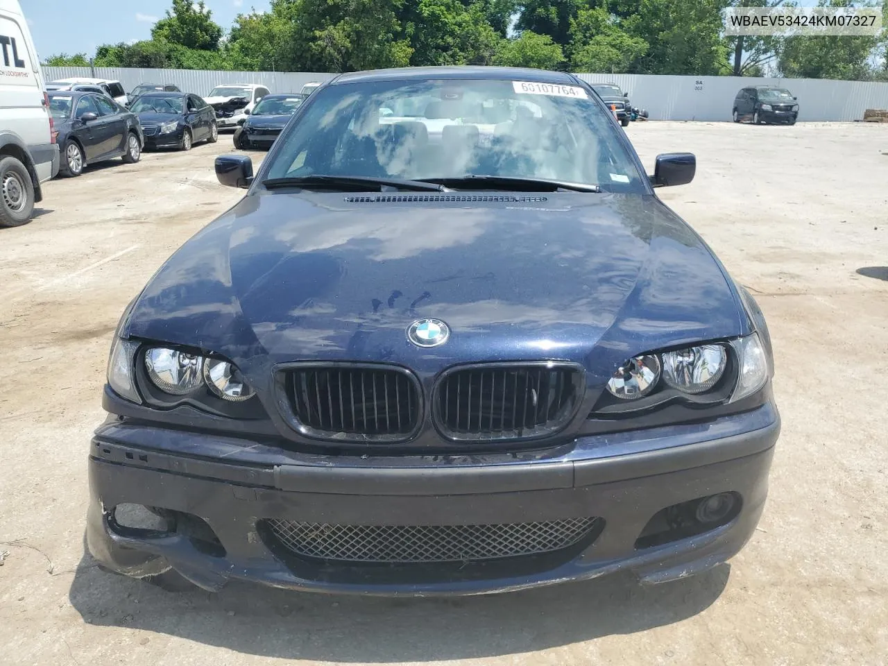 2004 BMW 330 I VIN: WBAEV53424KM07327 Lot: 60107764