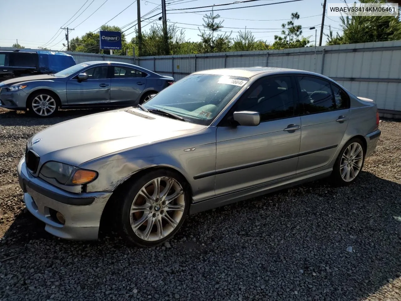 2004 BMW 330 I VIN: WBAEV53414KM06461 Lot: 61326604