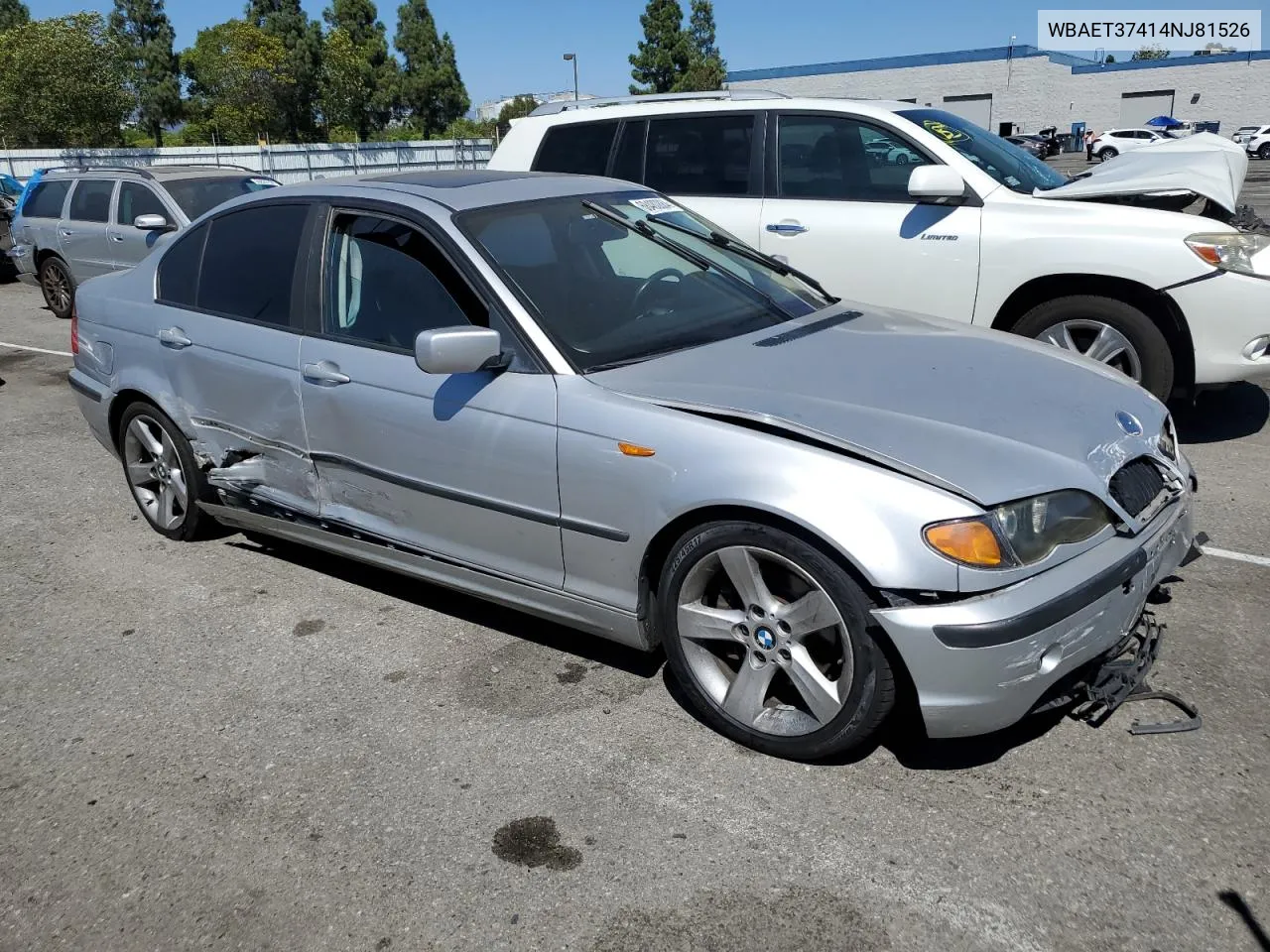 2004 BMW 325 I VIN: WBAET37414NJ81526 Lot: 68480884