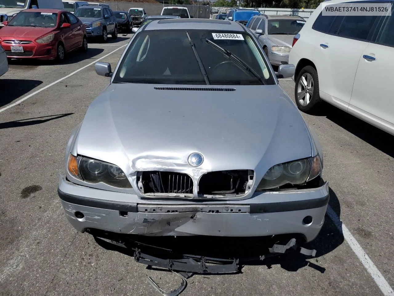 2004 BMW 325 I VIN: WBAET37414NJ81526 Lot: 68480884