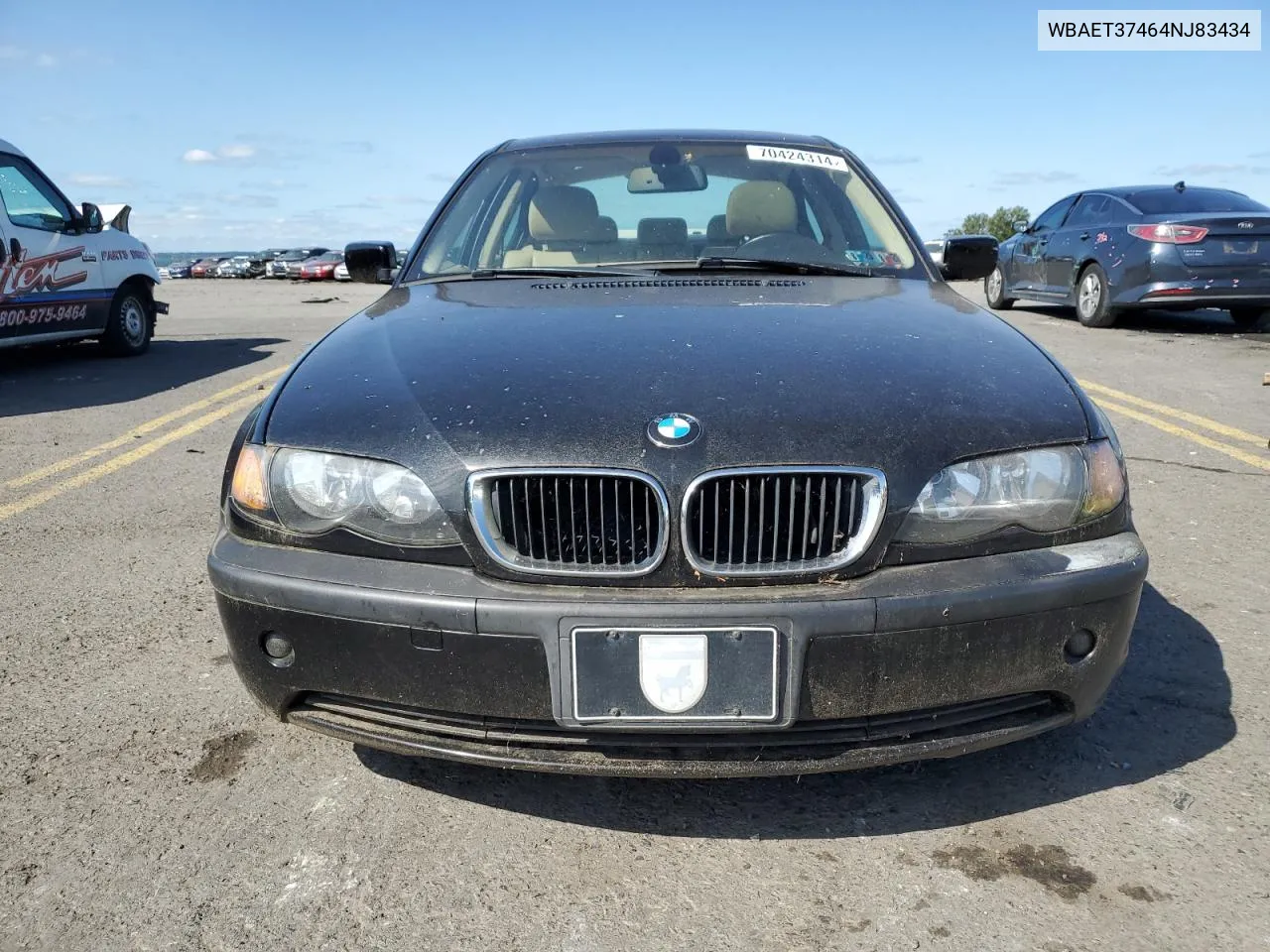 2004 BMW 325 I VIN: WBAET37464NJ83434 Lot: 70424314