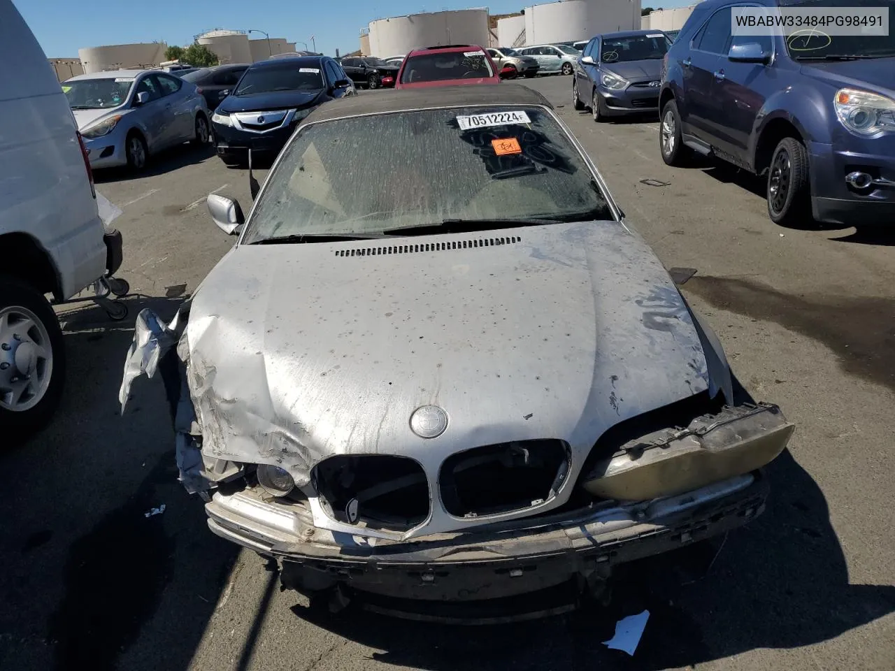 2004 BMW 325 Ci VIN: WBABW33484PG98491 Lot: 70512224