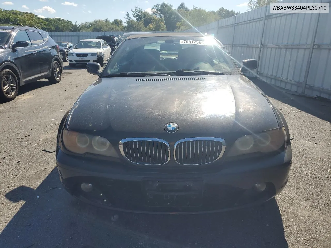 2004 BMW 325 Ci VIN: WBABW33404PL30710 Lot: 70912584