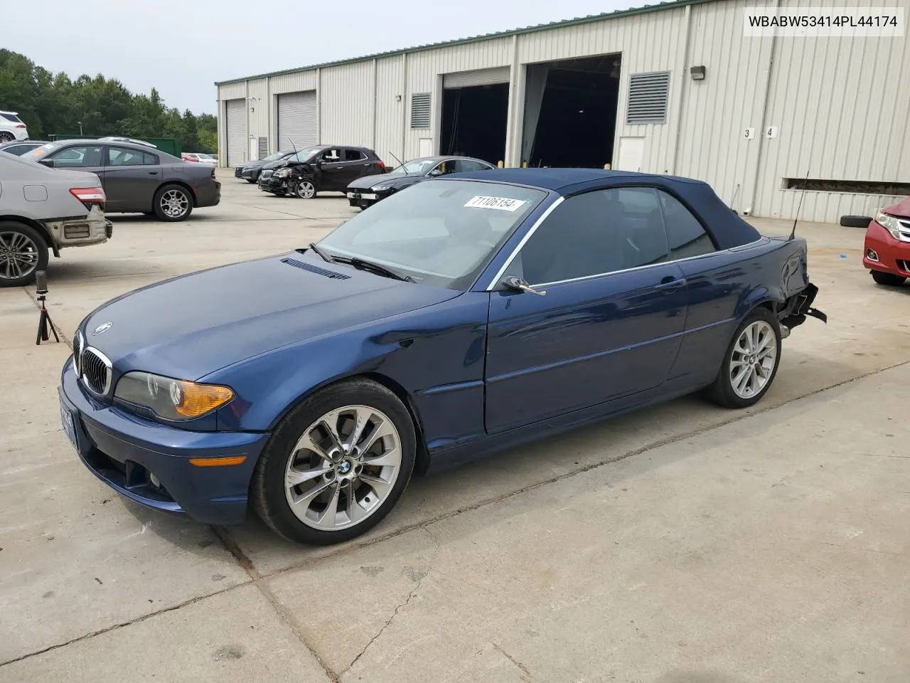 2004 BMW 330 Ci VIN: WBABW53414PL44174 Lot: 71106154