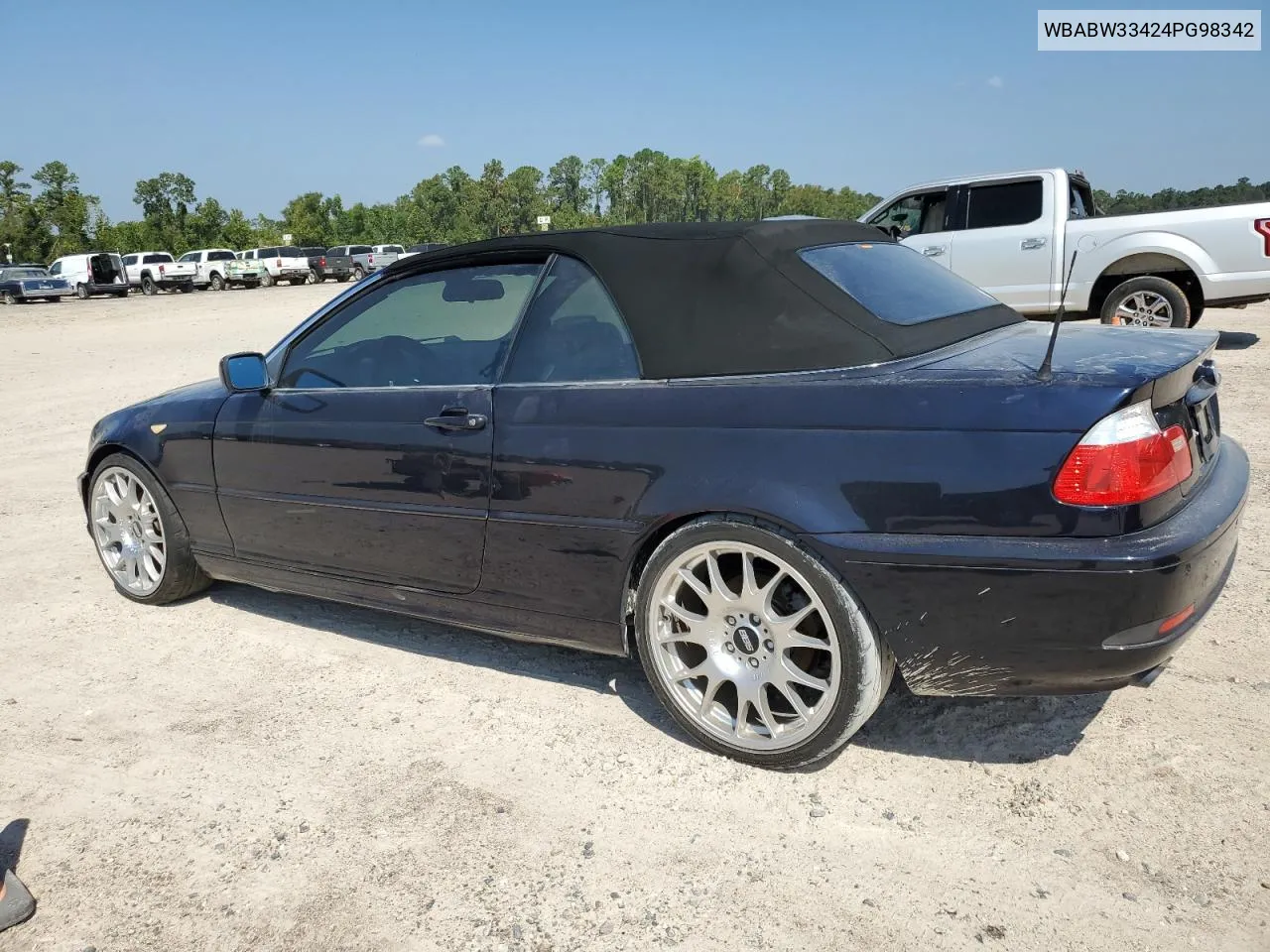 WBABW33424PG98342 2004 BMW 325 Ci