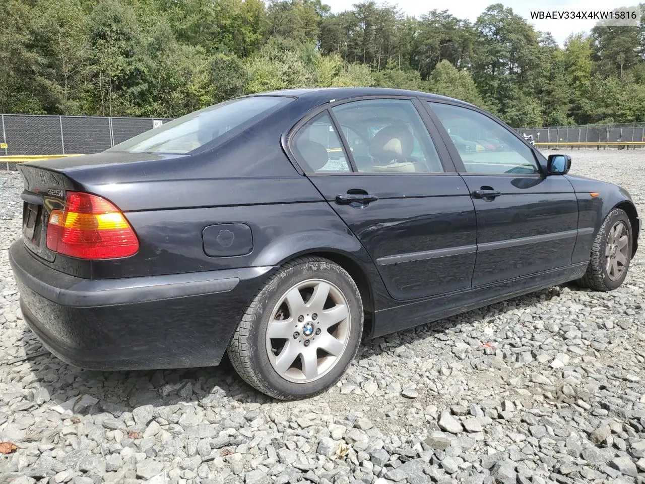 2004 BMW 325 I VIN: WBAEV334X4KW15816 Lot: 71885294