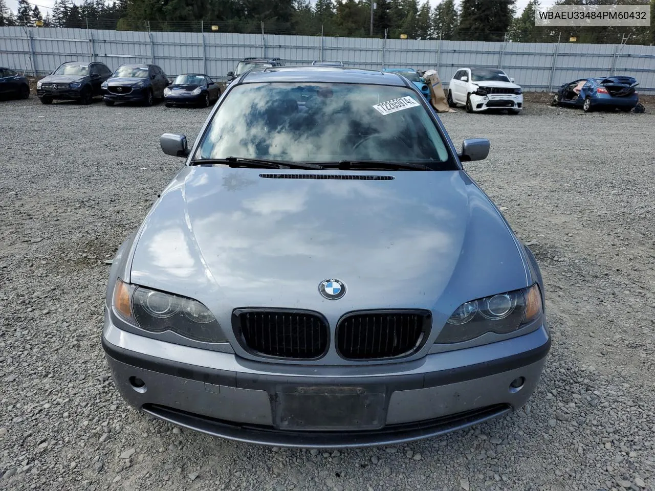 2004 BMW 325 Xi VIN: WBAEU33484PM60432 Lot: 72265974