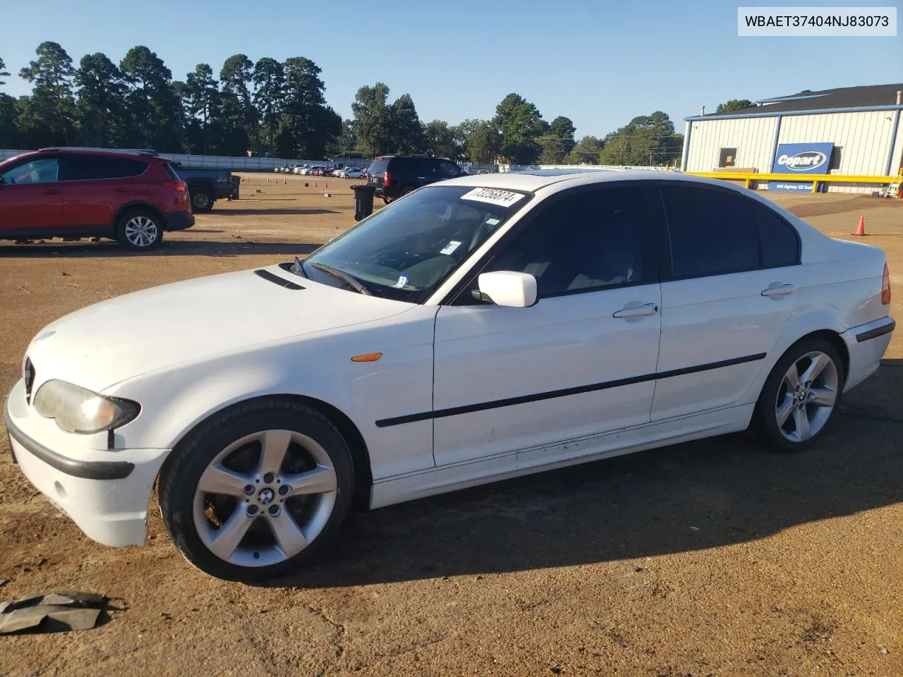 2004 BMW 325 I VIN: WBAET37404NJ83073 Lot: 73256874