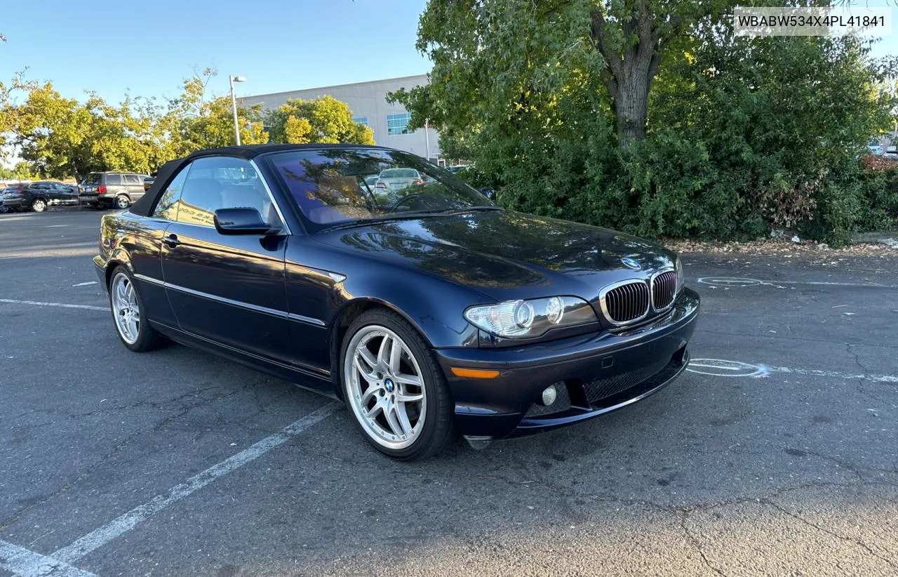 2004 BMW 330 Ci VIN: WBABW534X4PL41841 Lot: 73611984