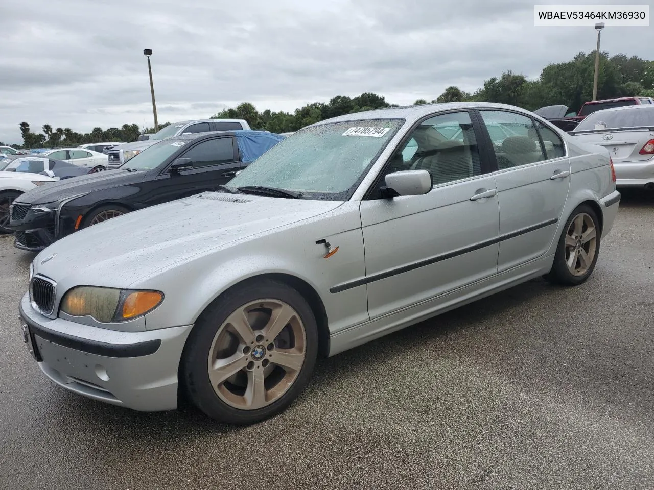 2004 BMW 330 I VIN: WBAEV53464KM36930 Lot: 74785794