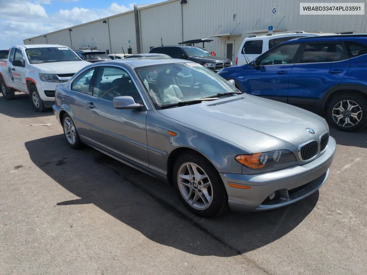 2004 BMW 325 Ci VIN: WBABD33474PL03591 Lot: 74834894