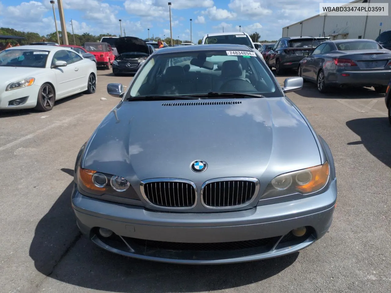 2004 BMW 325 Ci VIN: WBABD33474PL03591 Lot: 74834894