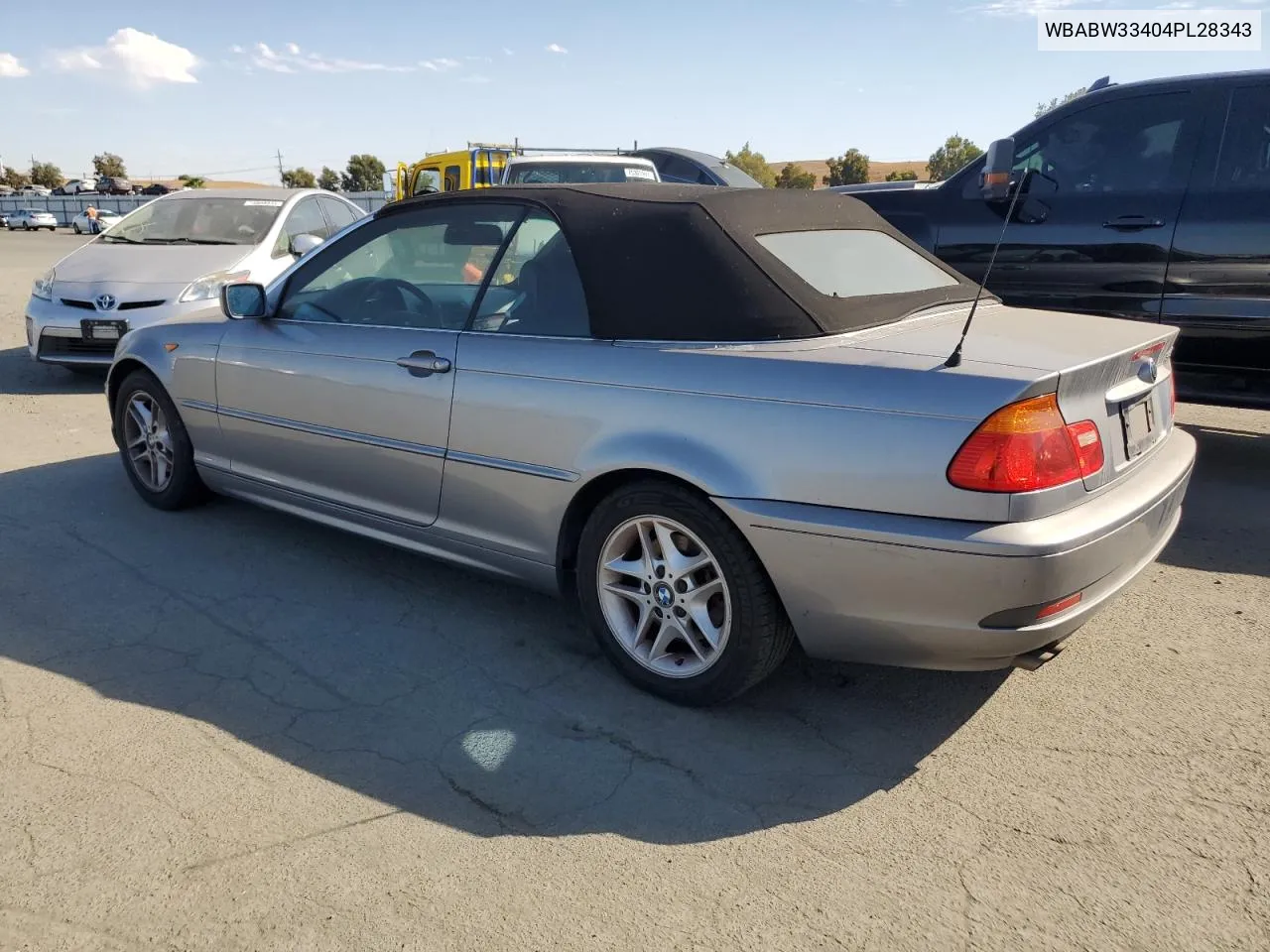 2004 BMW 325 Ci VIN: WBABW33404PL28343 Lot: 75012124