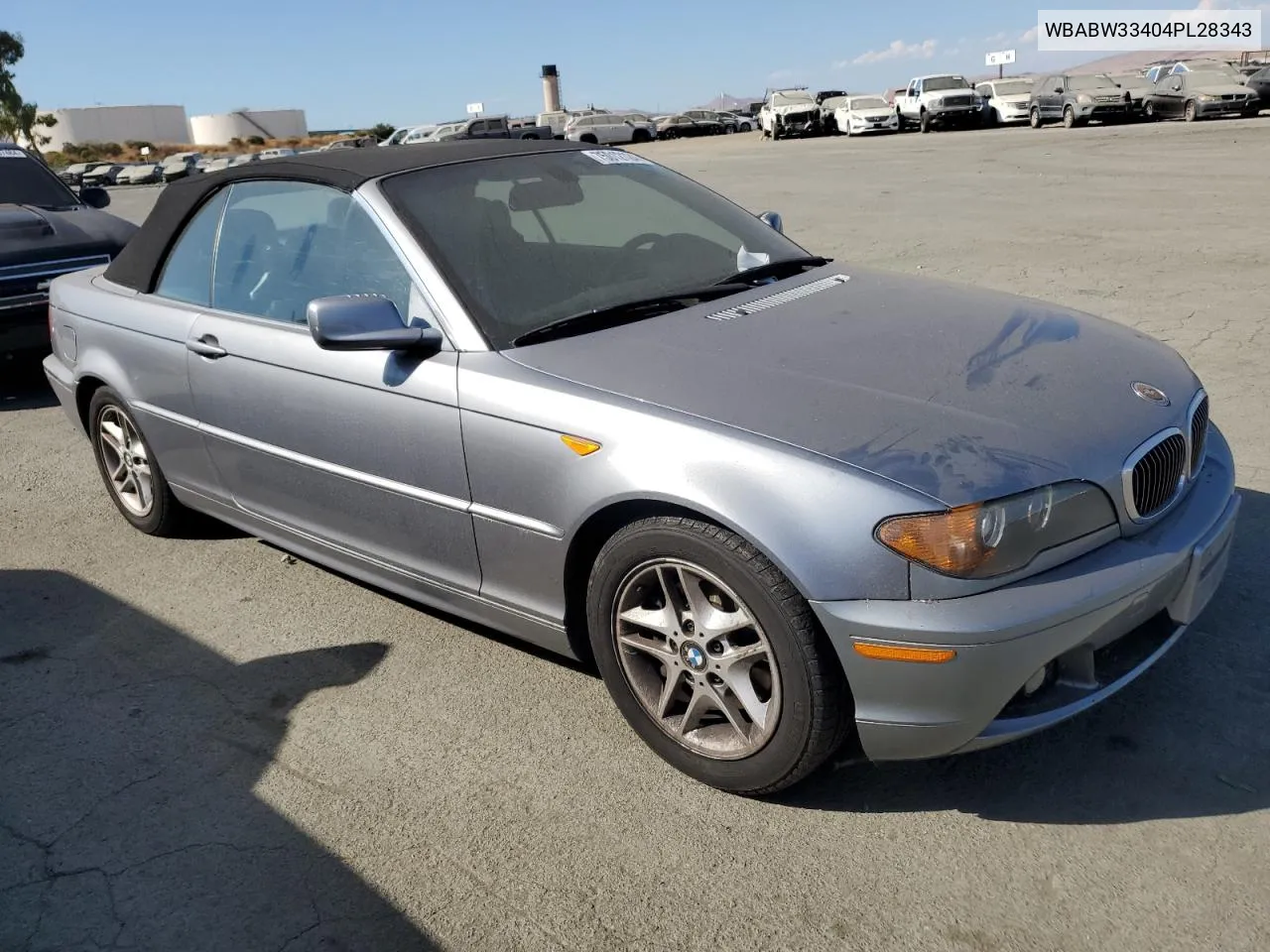 2004 BMW 325 Ci VIN: WBABW33404PL28343 Lot: 75012124