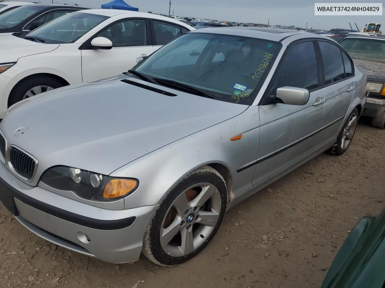 2004 BMW 325 I VIN: WBAET37424NH04829 Lot: 75256744