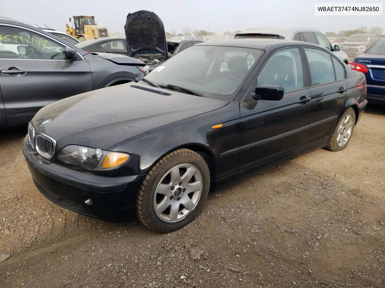 2004 BMW 325 I VIN: WBAET37474NJ82650 Lot: 75406104