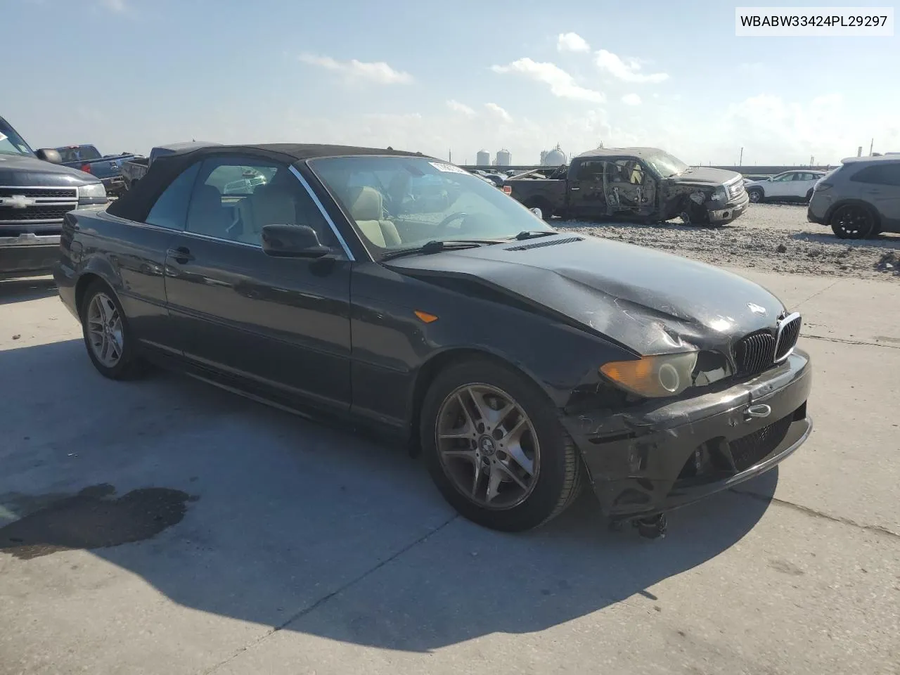 2004 BMW 325 Ci VIN: WBABW33424PL29297 Lot: 77867354