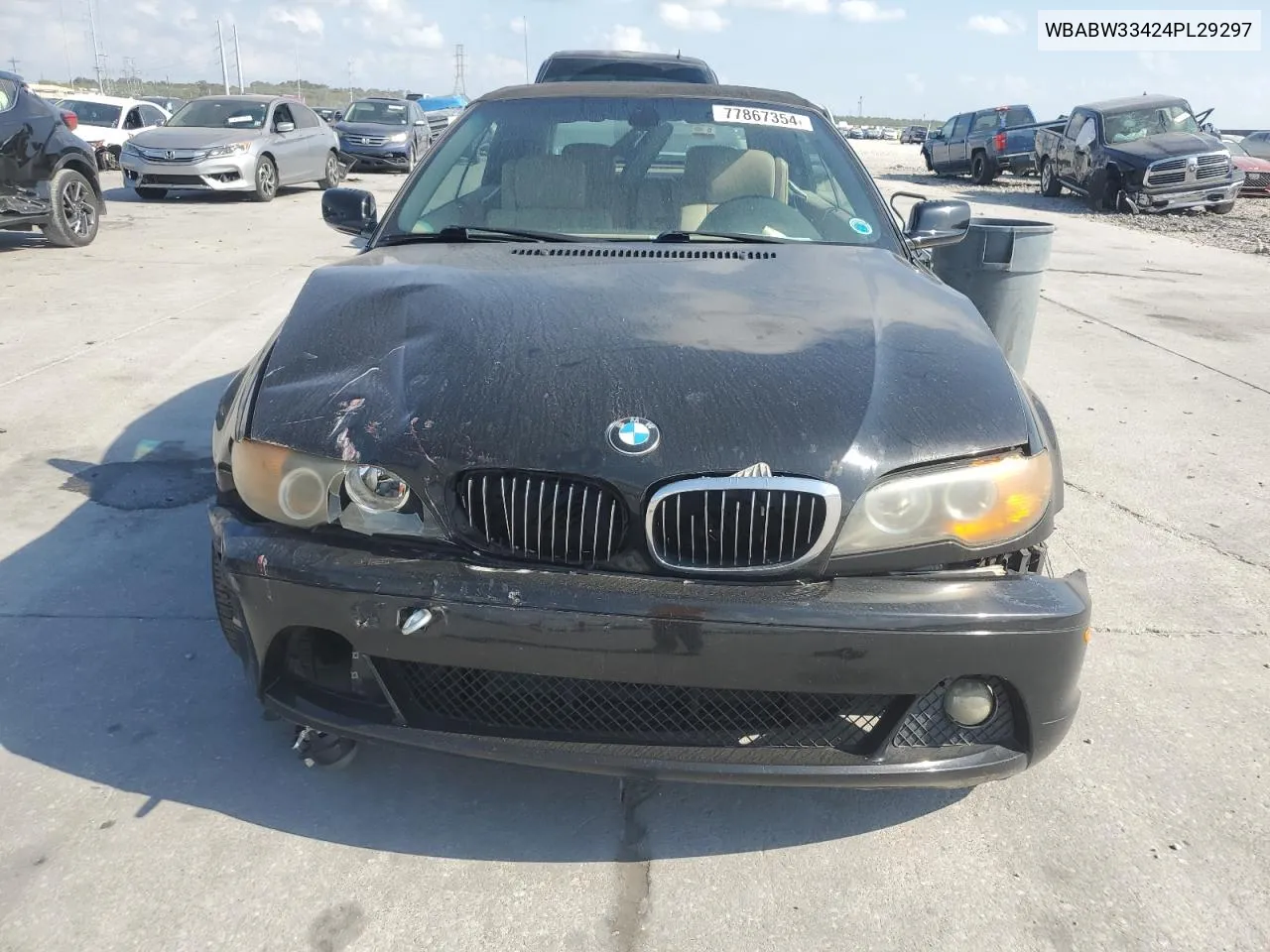 2004 BMW 325 Ci VIN: WBABW33424PL29297 Lot: 77867354