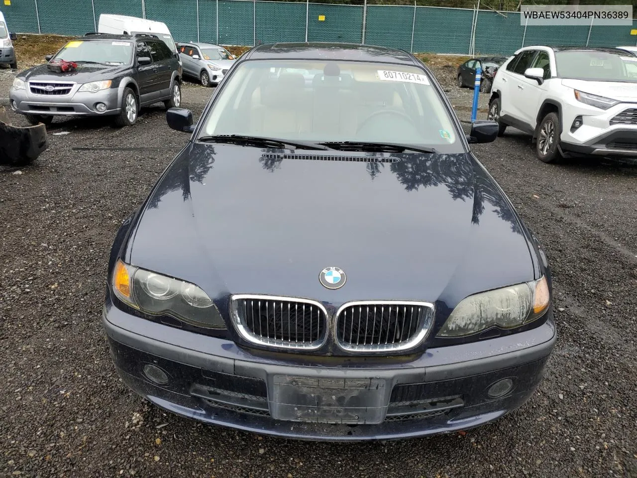 2004 BMW 330 Xi VIN: WBAEW53404PN36389 Lot: 80710214