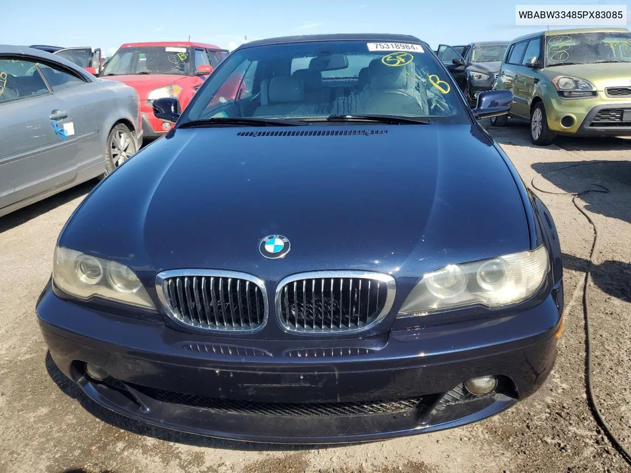 2005 BMW 325 Ci VIN: WBABW33485PX83085 Lot: 75318984