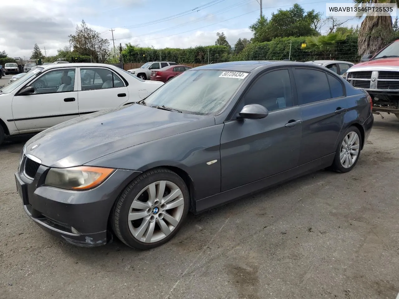 2006 BMW 325 I VIN: WBAVB13546PT25535 Lot: 50728434