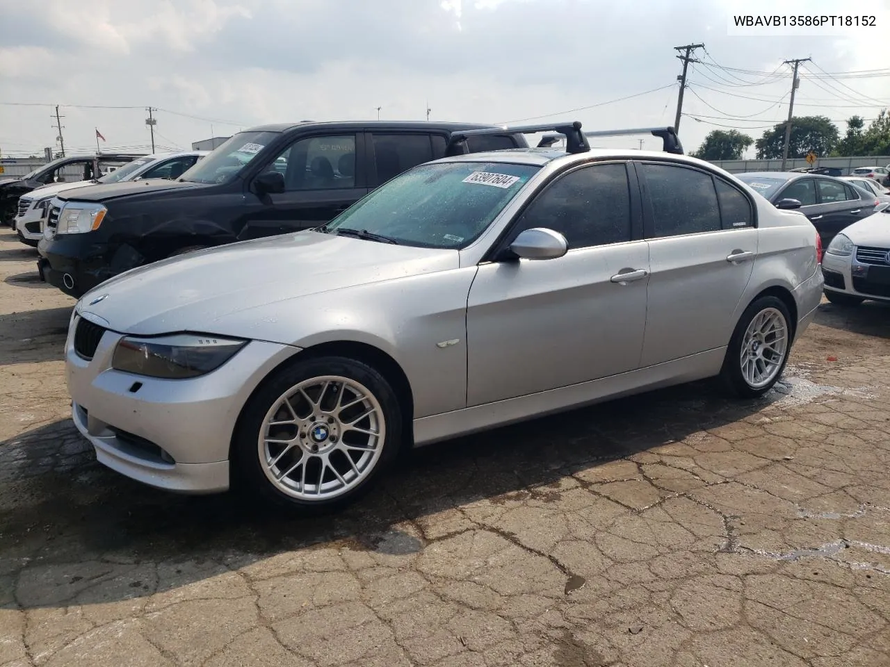 2006 BMW 325 I VIN: WBAVB13586PT18152 Lot: 63907604