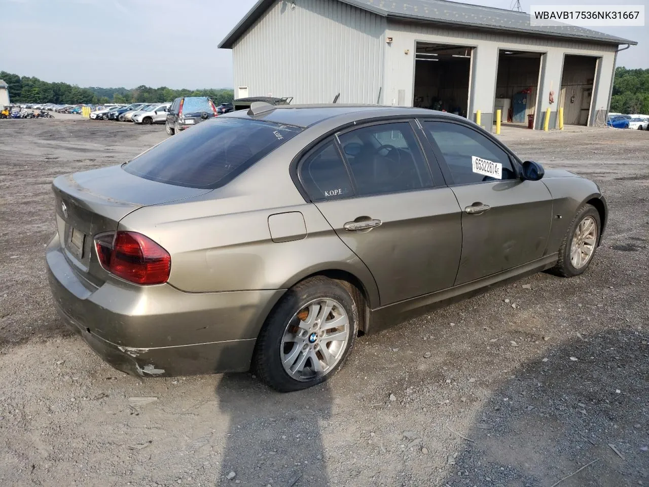 2006 BMW 325 I Automatic VIN: WBAVB17536NK31667 Lot: 65322874