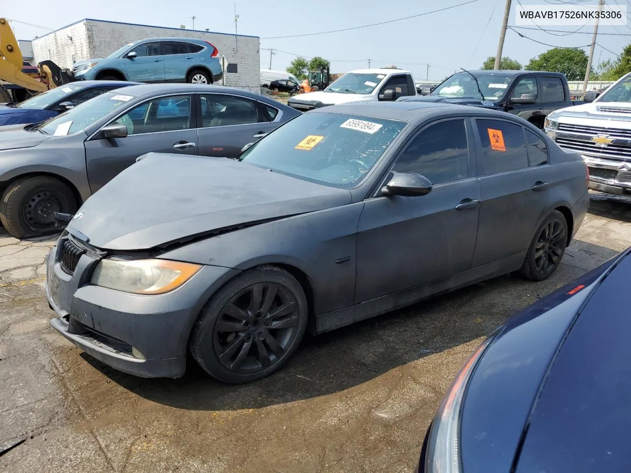 2006 BMW 325 I Automatic VIN: WBAVB17526NK35306 Lot: 65991894