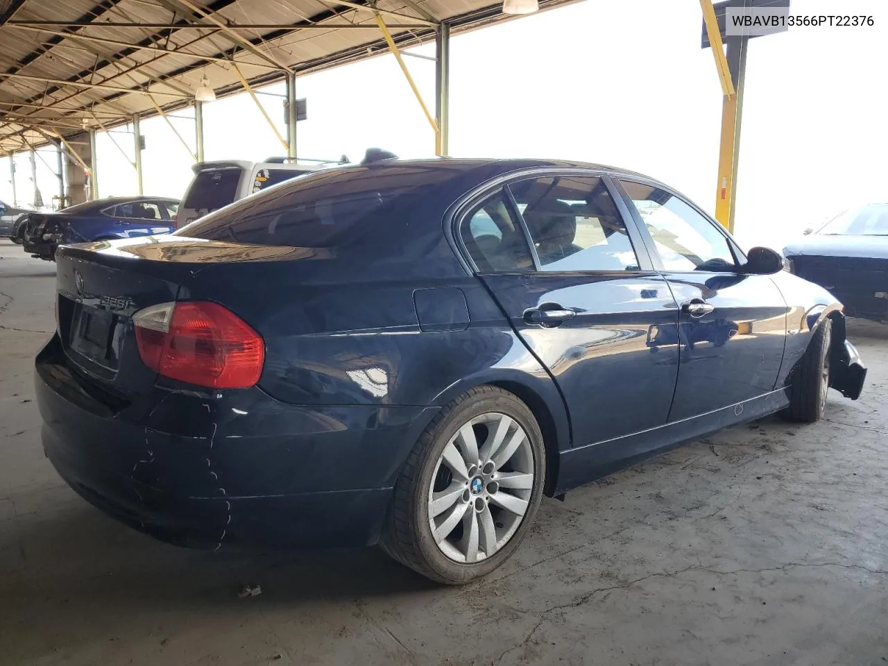 2006 BMW 325 I VIN: WBAVB13566PT22376 Lot: 66537594