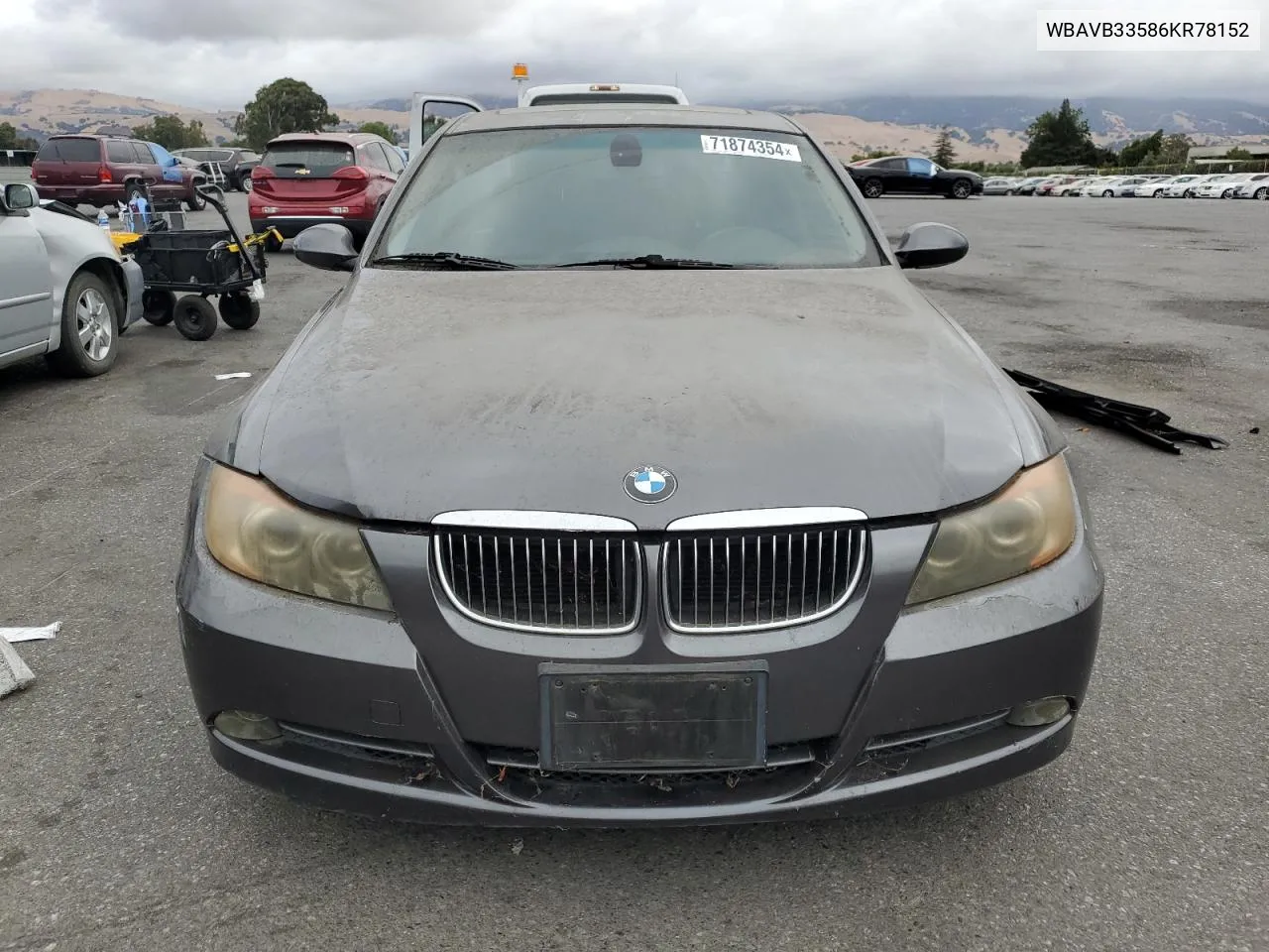 2006 BMW 330 I VIN: WBAVB33586KR78152 Lot: 71874354