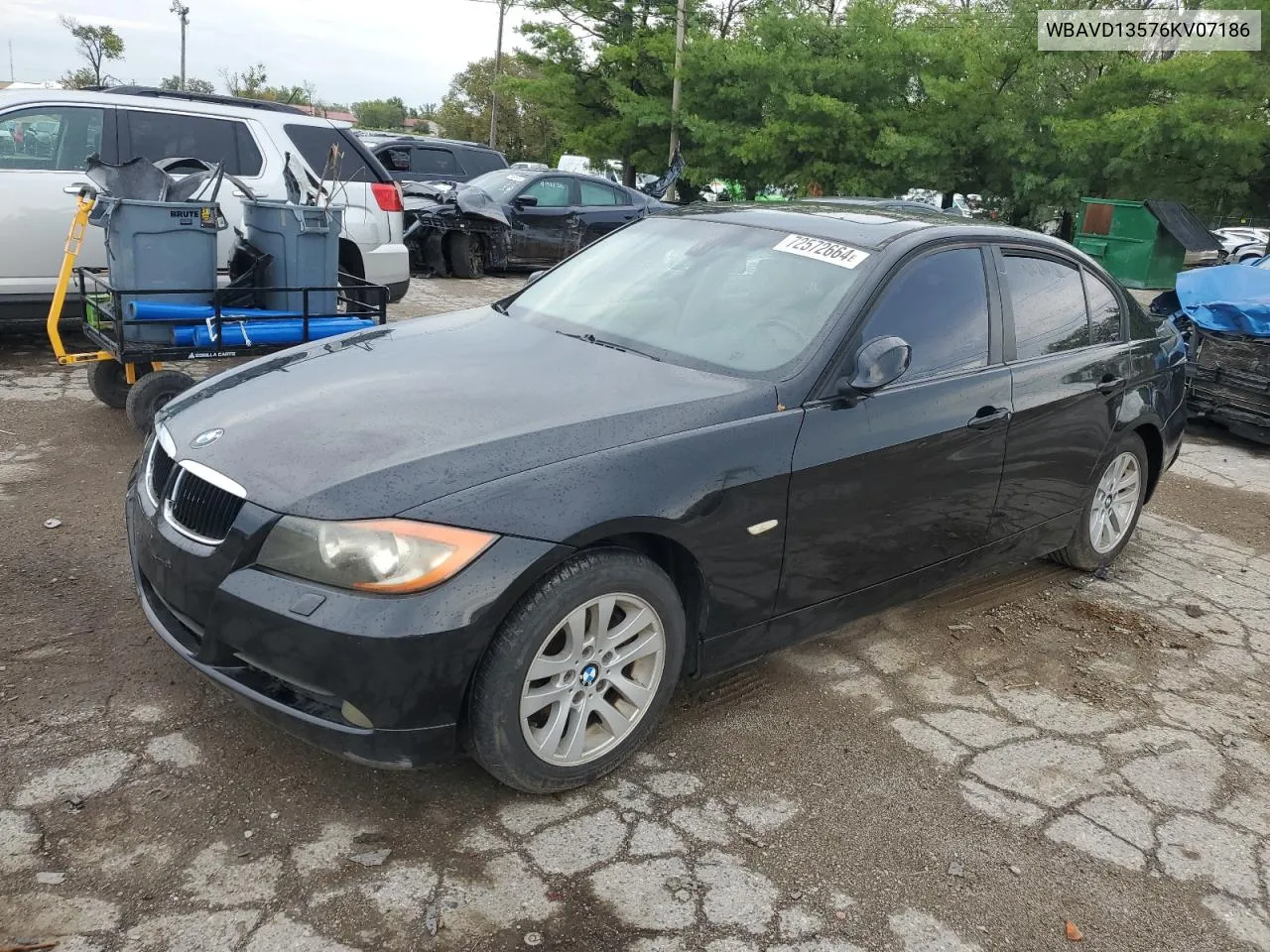 2006 BMW 325 Xi VIN: WBAVD13576KV07186 Lot: 72572664