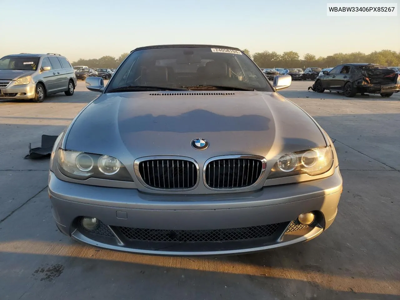 2006 BMW 325 Ci VIN: WBABW33406PX85267 Lot: 74058194