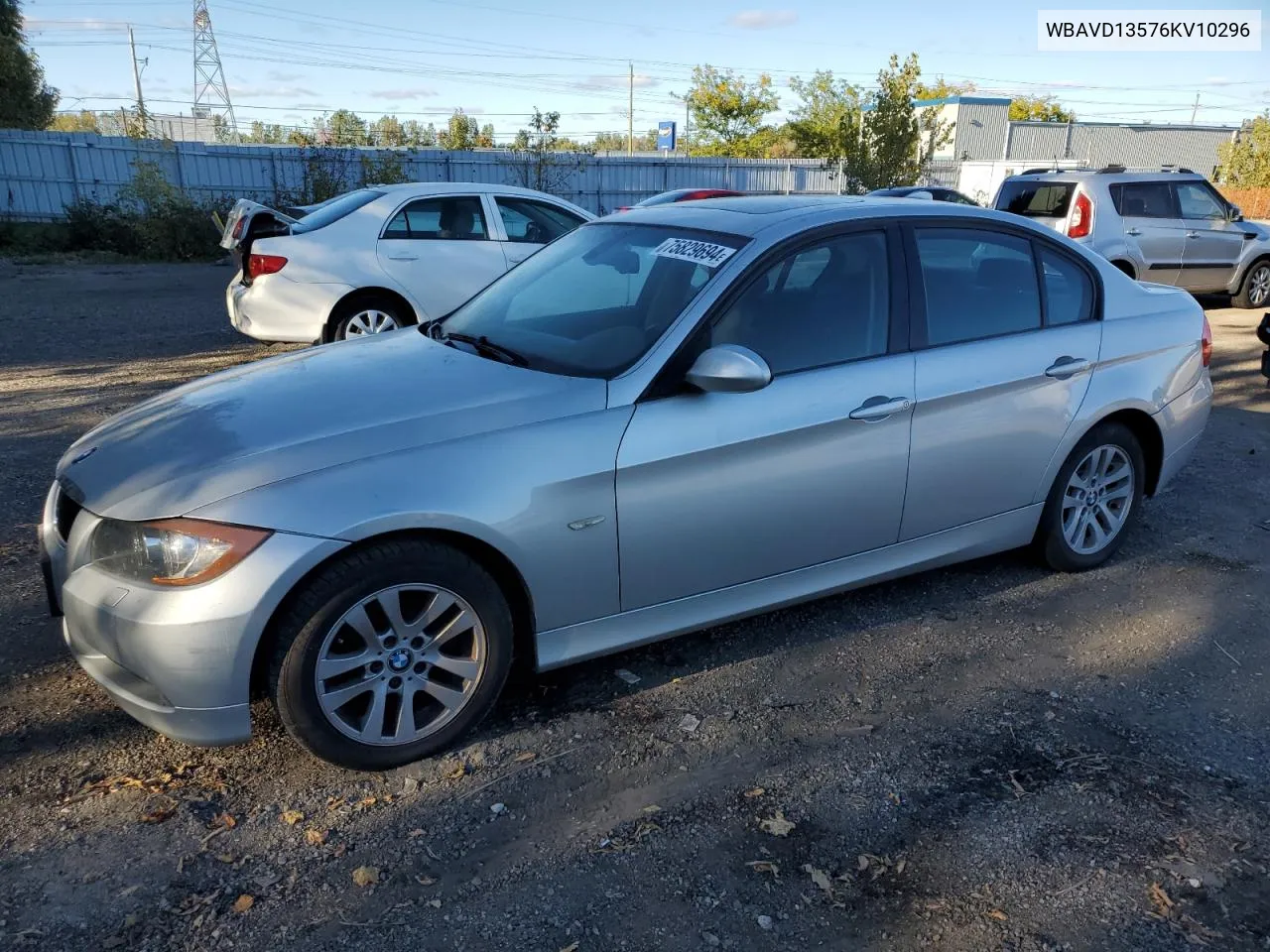 2006 BMW 325 Xi VIN: WBAVD13576KV10296 Lot: 75829694