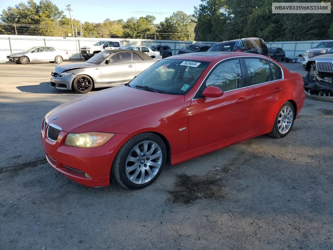 2006 BMW 330 I VIN: WBAVB33596KS33488 Lot: 76234634