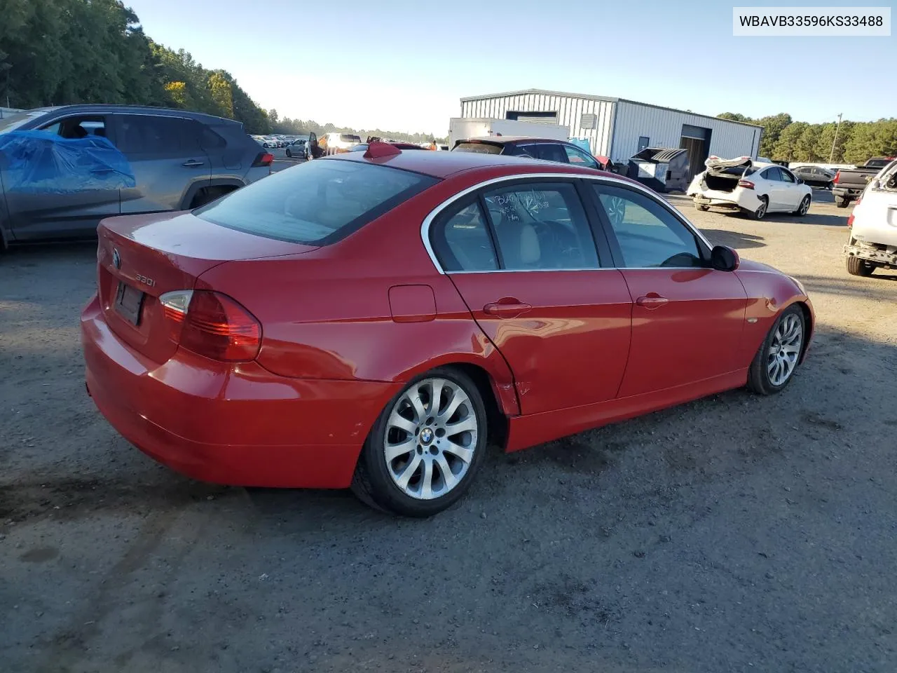 2006 BMW 330 I VIN: WBAVB33596KS33488 Lot: 76234634