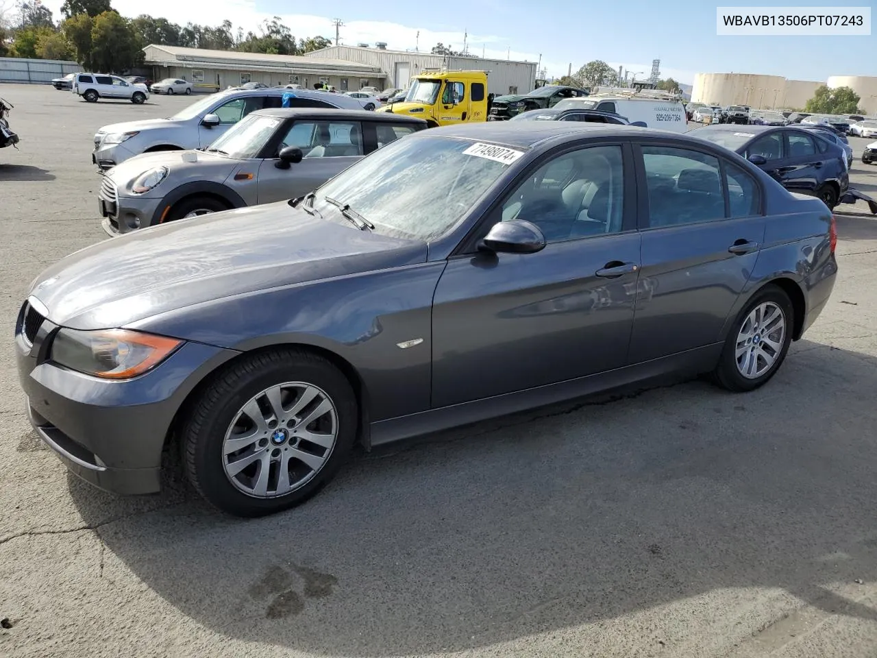 2006 BMW 325 I VIN: WBAVB13506PT07243 Lot: 77498074