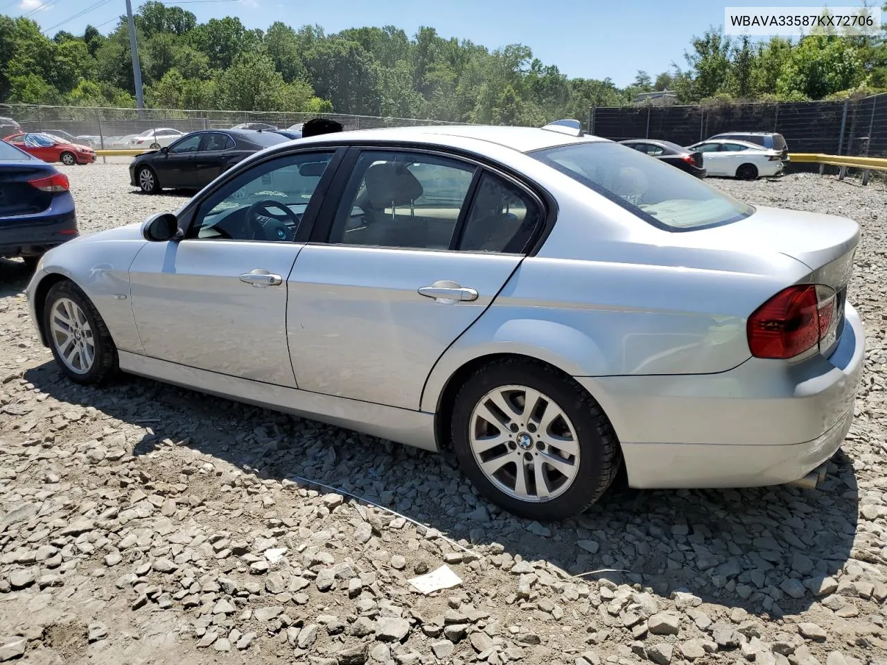 2007 BMW 328 I VIN: WBAVA33587KX72706 Lot: 60289644